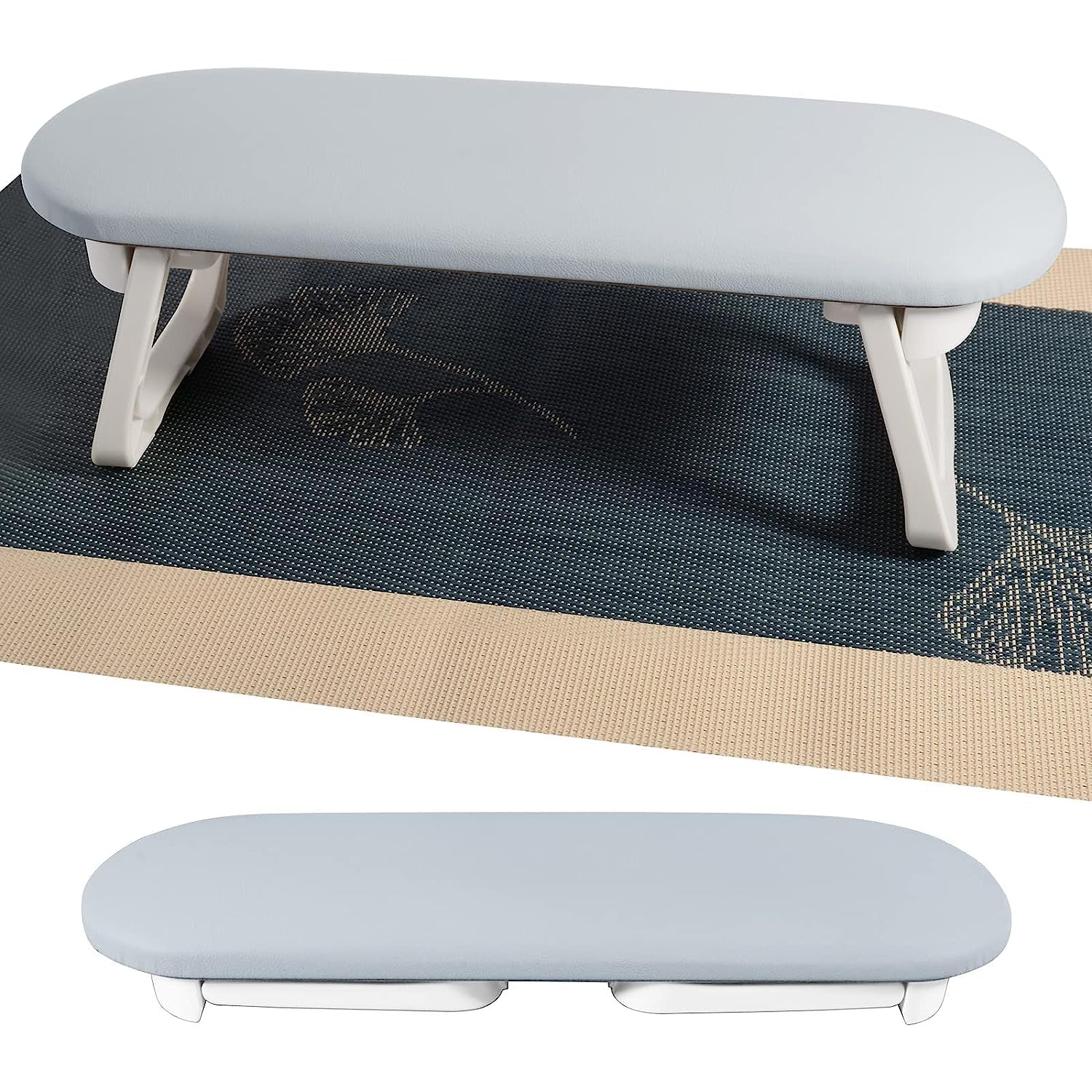 MAYCREATE Nail Arm Rest, Foldable Manicure Hand Rests Cushion Tool, PU Leather Soft Sponge Hand Rest, Nail Hand Pillow Stand with PVC Table Mat for Acrylic Nails Salon Use MAYCREATE Nail Arm Rest, Foldable Manicure Hand Rests Cushion Tool, PU Leather Soft Sponge Hand Rest, Nail Hand Pillow Stand with PVC Table Mat for Acrylic Nails Salon Use